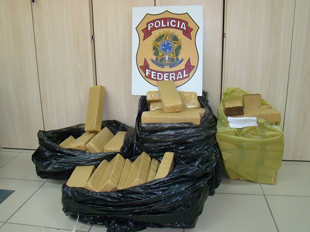 PF prendeu quadrilha com 100 quilos de maconha em Natal  (Foto: Divulgação/PF)