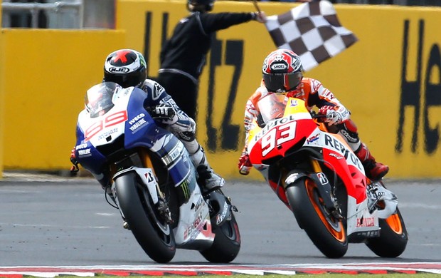 Jorge Lorenzo e Marc Marquez moto gp Silverstone (Foto: Getty Images)
