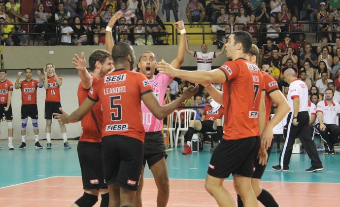 Sesi-SP x Taubaté - final do paulista de vôlei (Foto: Divulgação/Sesi-SP) Sesi-SP x Taubaté - final do paulista de vôlei (Foto: Divulgação/Sesi-SP)