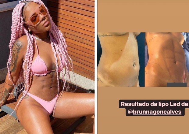Ludmilla na esquerda e Brunna Gonçalves na direita da foto (Foto: Reprodução/Instagram)