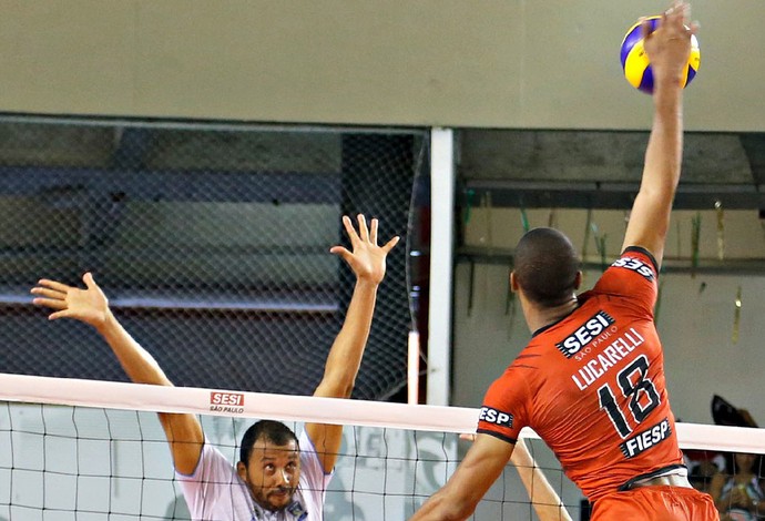 vôlei Sesi-SP x São José dos Campos (Foto: Lucas Dantas / Sesi-SP Divulgação)