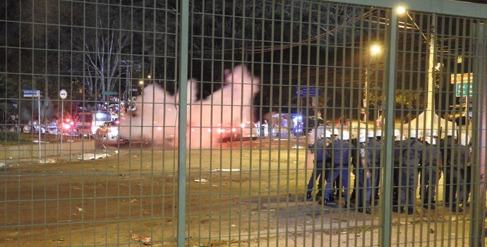 São Paulo confusão Morumbi (Foto: Marcelo Hazan)