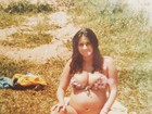 Mariana Belém abre o baú e posta foto da mãe, Fafá de Belém, grávida 