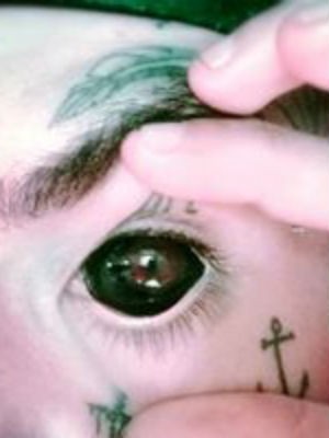 Bruno tatuou os olhos (Foto: Arquivo pessoal)