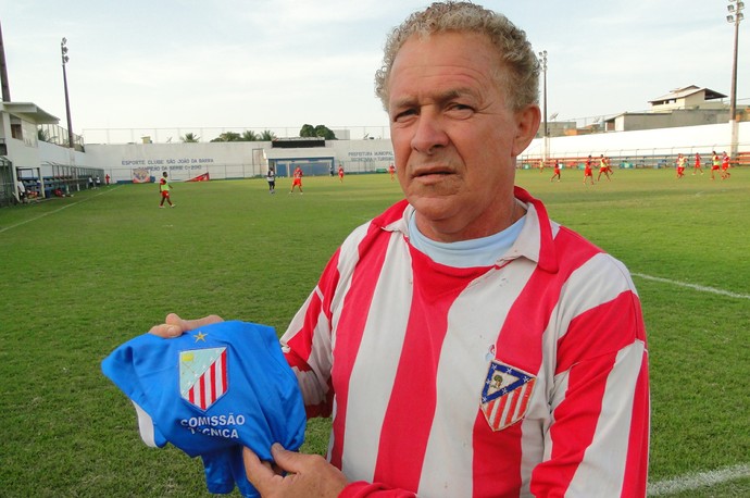 Jorge Sena, ex-jogador do Atlético de Madrid e primeiro técnico do são joão da barra (Foto: Fábio Menezes)