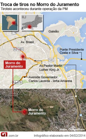 Rio de Janeiro Operação da PM no Morro do Juramento, no Rio, deixou seis mortos e quatro feridos 