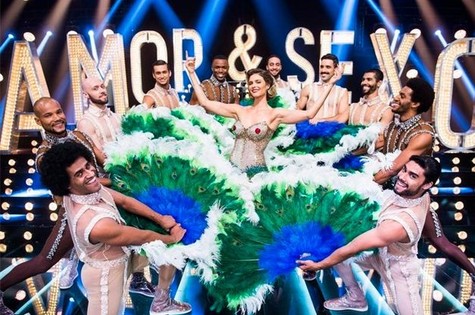 Fernanda Lima e seus dançarinos no Amor & sexo (Foto: João Miguel Junior)