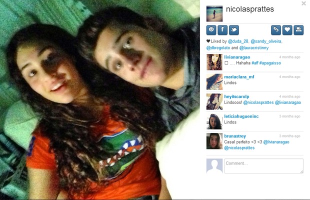 Lívian Aragão e Nicolas (Foto: Reprodução/Instagram)