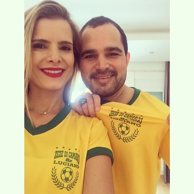 Luciano Camargo e a mulher, Flávia (Foto: Instagram / Reprodução)