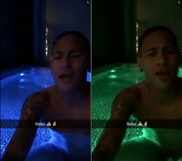 Nu Neymar Relaxa Em Jacuzzi Bem Vontade Quem Quem News