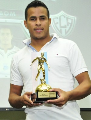 Bombom (Aracruz) foi eleito o melhor meia esquerda do Campeonato Capixaba 2013 (Foto: Bruno Coelho)