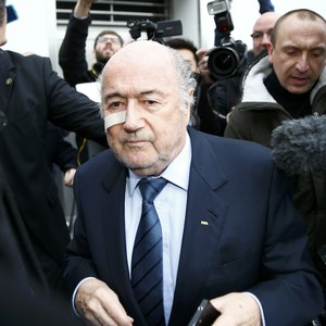 Joseph Blatter na sede da Fifa em Zurique (Foto: Reuters)