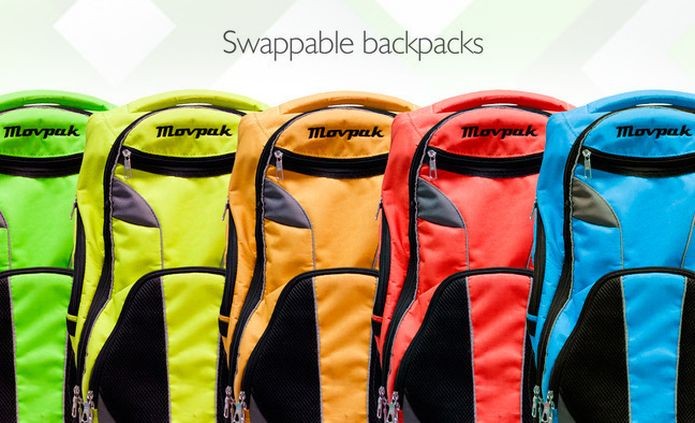 Opções de cores da mochila do Movpak (Foto: Divulgação)