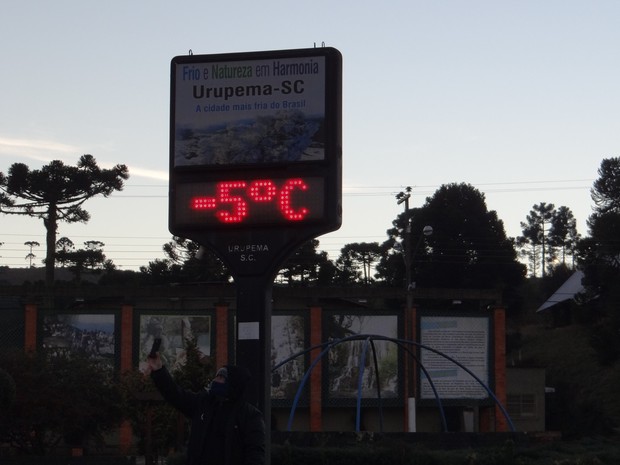 Urupema marcou -5,3ºC nesta quinta-feira (9) (Foto: Marília Oliveira/Divulgação)