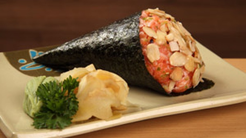 Temaki crocante de salmão Receitas GNT