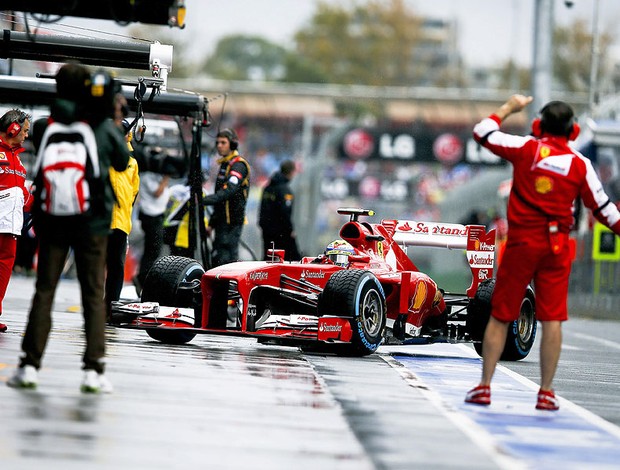 Felipe Massa boxes treino F1 Austrália (Foto: EFE)