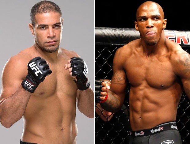 Montagem UFC - Thales Leites e Francis Carmont (Foto: Editoria de arte)