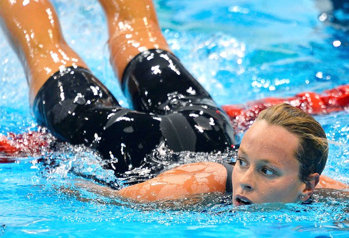 Federica Pellegrini na prova de natação em Londres (Foto: Reuters)