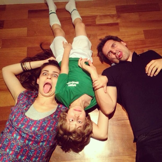 Fernanda Tavares, Murilo Rosa e filho (Foto: Instagram / Reprodução)