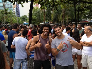 Mineiros contam que são apaixonados pelo carnaval do Rio (Foto: Marcelo Elizardo / G1)