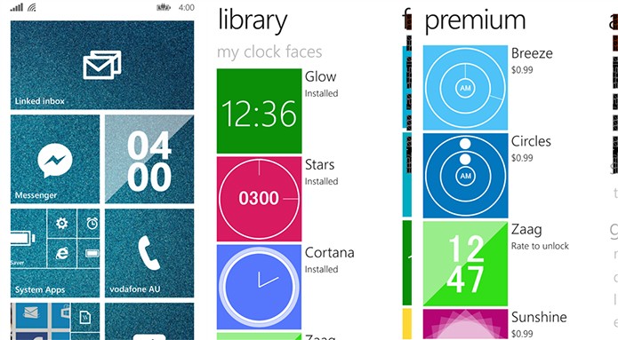 Live Tile Clock é um galeria completa de relógios para a tela inicial do Windows Phone (Foto: Divulgação/Windows Phone Store)