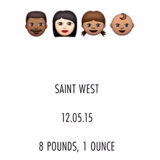 Kim Kardashian divulga o nome do filho: Saint West (Foto: Reprodução / Site Oficial)