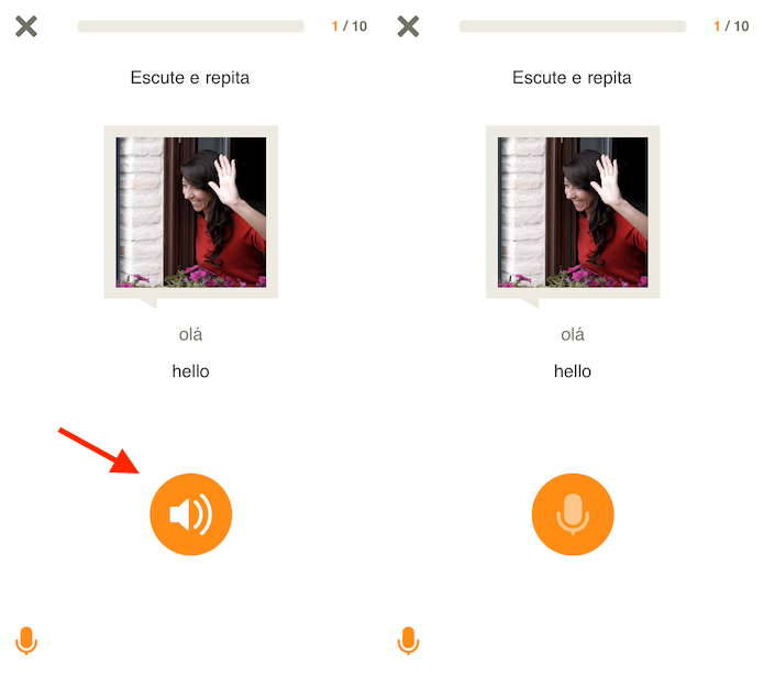 Opção para iniciar um curso no aplicativo de idiomas Babbel (Foto: Reprodução/Marvin Costa)