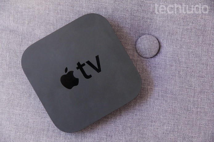 Apple TV traz uma maior gama de entretenimento para sua TV (Foto: Luciana Maline/TechTudo) Apple TV traz uma maior gama de entretenimento para sua TV (Foto: Luciana Maline/TechTudo)