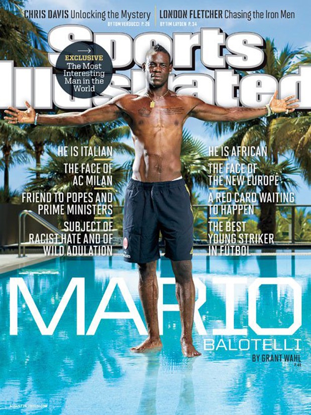 Balotelli na capa da Sports Illustrated (Foto: Reprodução/Sports Illustrated)