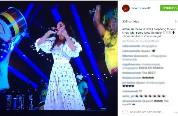 Post do baterista de Katy Perry (Foto: Reprodução/Instagram)