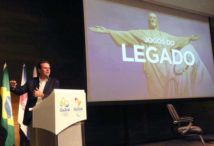  Eduardo Paes olimpiadas Encontro da Mídia Nacional Jogos Rio 2016 (Foto: Divulgação/Beth Santos)