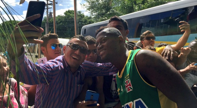 Riascos hotel Manaus (Foto: Sofia Miranda / GloboEsporte.com)