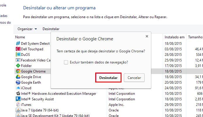 Confirme a desinstalação (Foto: Reprodução/Paulo Alves)