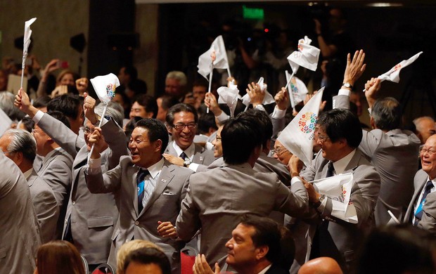 Tóquio comemoração Olimpíadas 2020 (Foto: Getty Images)