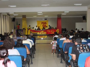 Conveção do PSOL aconteceu na Câmara de Vereadores de Petrolina (Foto: Juliane Peixinho / G1)