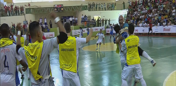 Jaboticabal na final Taça EPTV futsal (Foto: Reprodução EPTV) Jaboticabal na final Taça EPTV futsal (Foto: Reprodução EPTV)