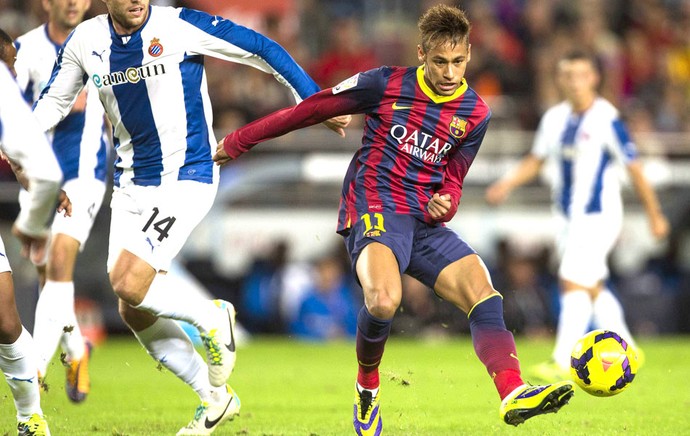 Neymar Barcelona e Espanyol (Foto: Agência EFE)