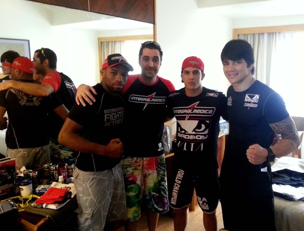 Leandro Buscapé, Felipe Sertanejo e Erick Silva MMA UFC (Foto: Divulgação)