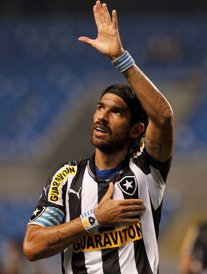 Loco abreu botafogo gol bangu semifinal taça rio (Foto: Bruno Gonzalez / O Globo)