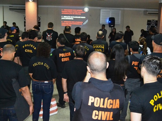 Operação Meganha, da Polícia Civil, prendeu 11 agentes penitenciários que participavam de quadrilhas de tráfico junto com apenados (Foto: Polícia Civil/Divulgação)