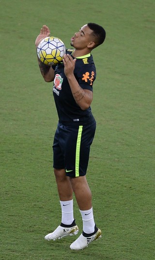 Gabriel Jesus treino seleção brasileira Natal (Foto: Pedro Martins/MoWA Press)