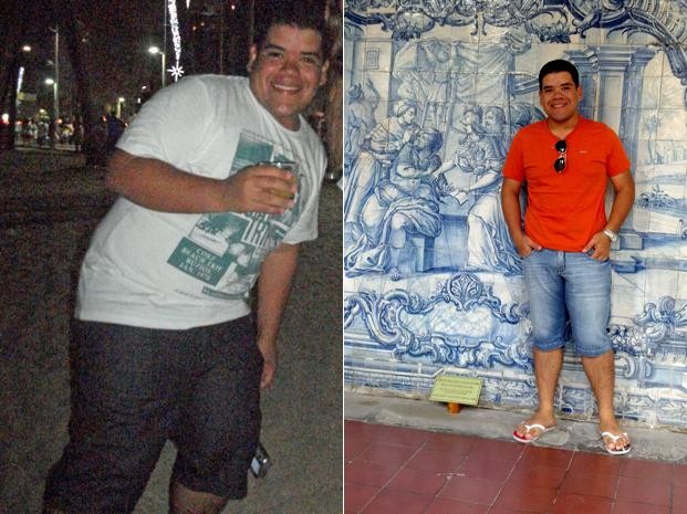 O susto fez o estudante mudar os hábitos de vida e emagrecer 31 kg (Foto: Arquivo pessoal)