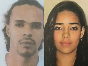 Rafael e Lorena também são procurados pela polícia por integrarem grupo de tráfico de drogas em Camaçari, Bahia (Foto: SSP-BA / Divulgação)