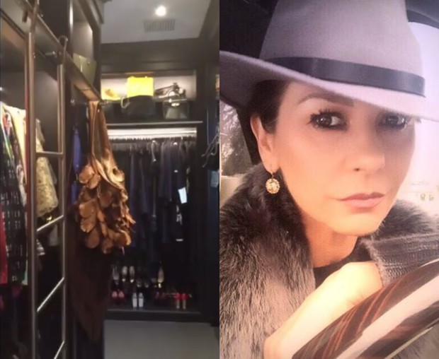 Catherine Zeta-Jones abre o closet (Foto: Reprodução / Instagram)