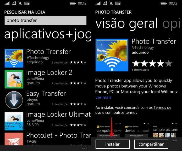 Instale o aplicativo em seu smartphone (Foto: Reprodução/Helito Bijora)