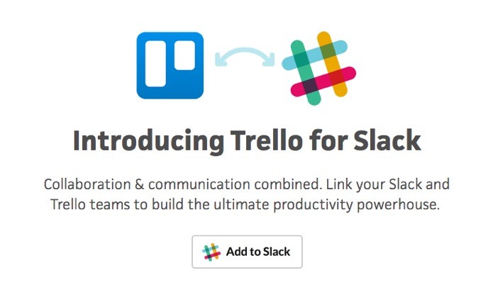 Página de integração do Trello e Slack (Foto: Reprodução/André Sugai)