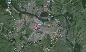 Incidente ocorreu na região de Kemerovo, no sul da Sibéria (Foto: Google Maps)