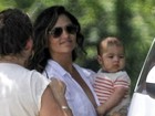 Camila Alves aparece pela primeira vez com o filho mais novo