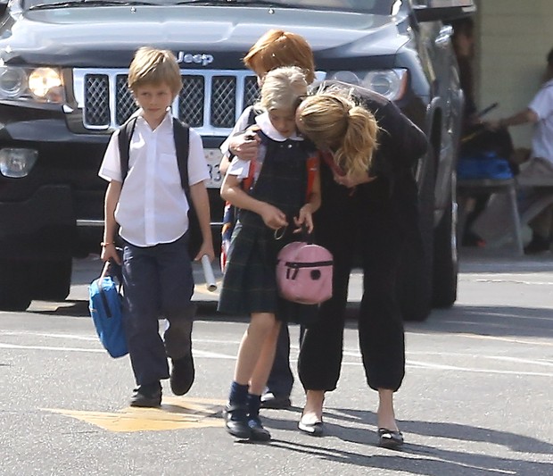 Julia Roberts e os filhos (Foto: Getty Images/Agência)