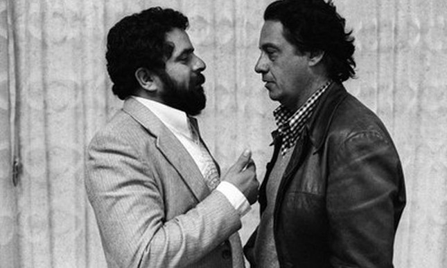 Lula e Fernando Henrique, São Paulo, 1980 (Foto: Juca Martins)